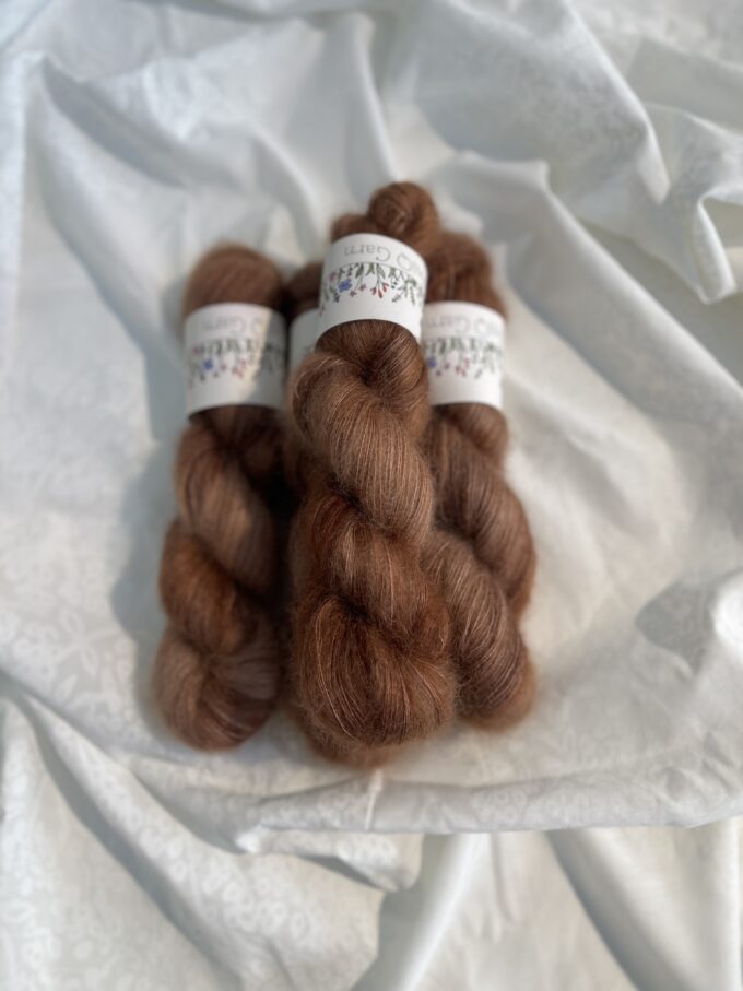 UNIQ Garn silk mohair - Kobberbrun