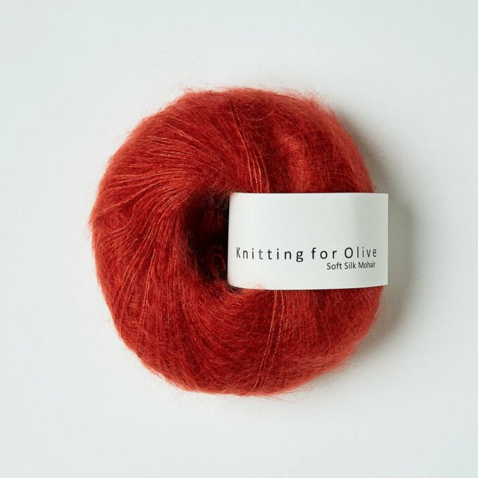 Knitting for Olive Soft Silk Mohair Granatæble