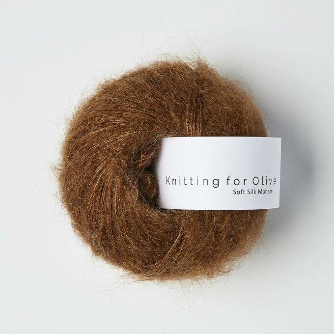 Knitting for Olive Soft Silk Mohair Mørk Cognac