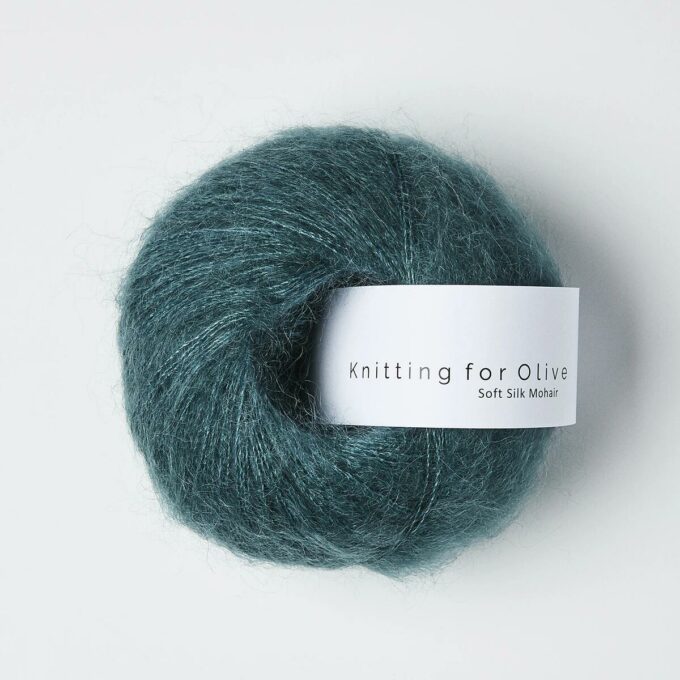 Knitting for Olive Soft Silk Mohair Petroleumsgrøn