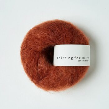 Knitting for Olive Soft Silk Mohair Støvet Rødkælk