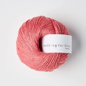 Knitting for Olive Pure Silk Hindbærpink