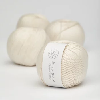 Krea Deluxe Organic Cotton - 01 Natur hvid