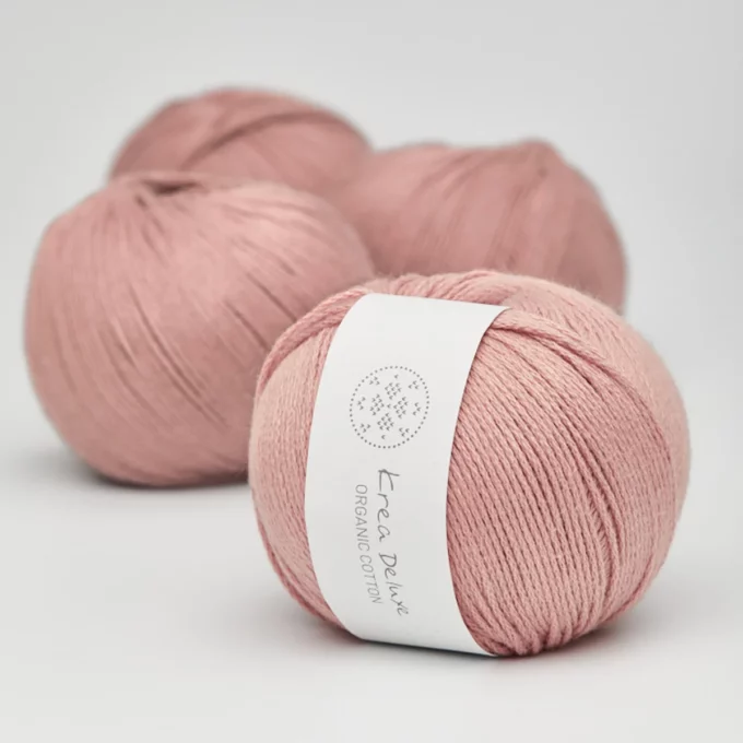 Krea Deluxe Organic Cotton - 10 varm rosa