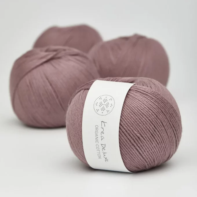 Krea Deluxe Organic Cotton - 16 mørk støvet rosa