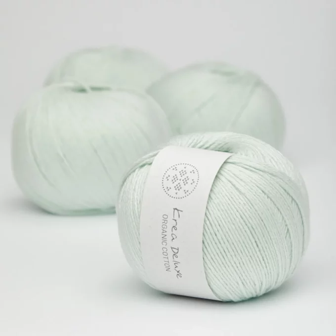 Krea Deluxe Organic Cotton - 31 lys mintgrøn