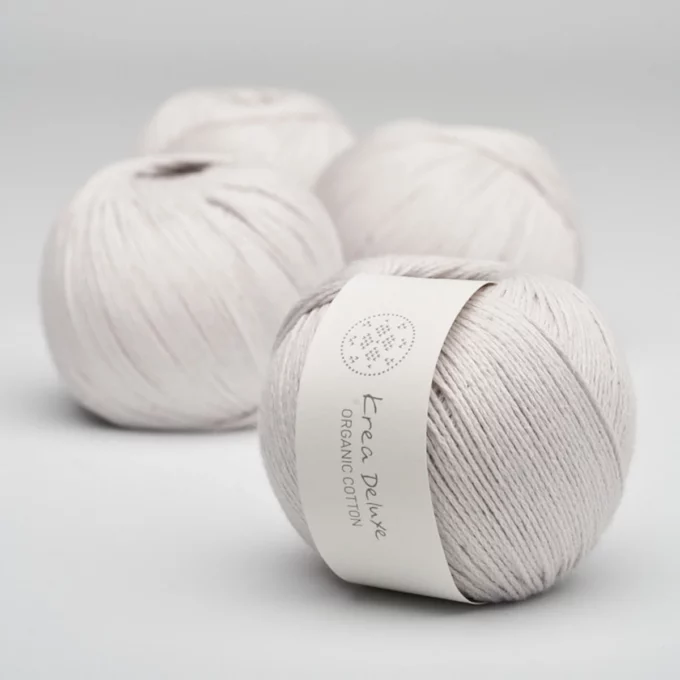 Krea Deluxe Organic Cotton - 47 sart lys grå