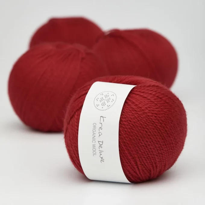 Krea Deluxe Organic Wool 1 - 35 Rød