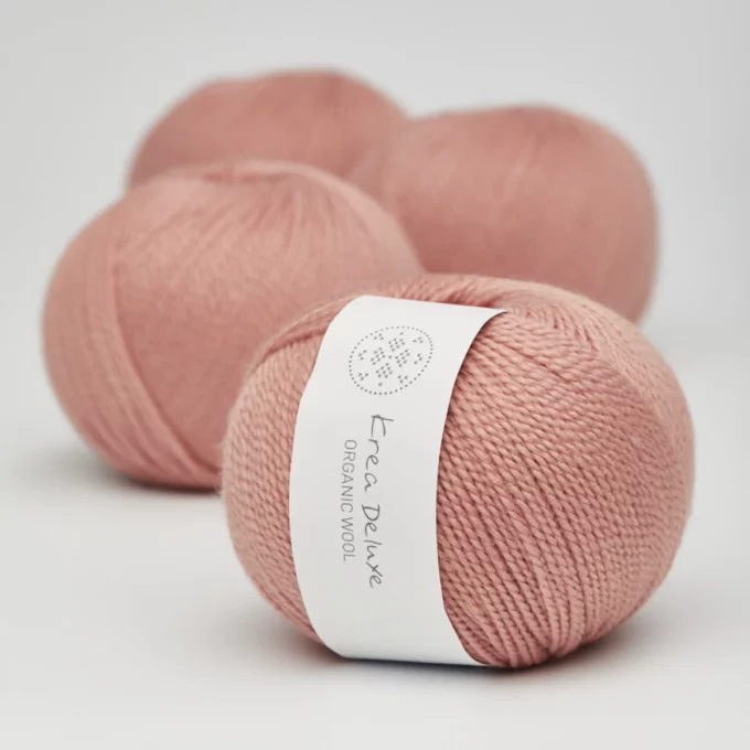 Krea Deluxe Organic Wool 1 - 10 Varm rosa