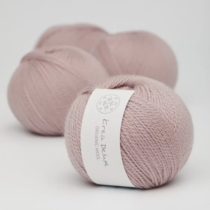Krea Deluxe Organic Wool 1 - 14 Lys støvet rosa