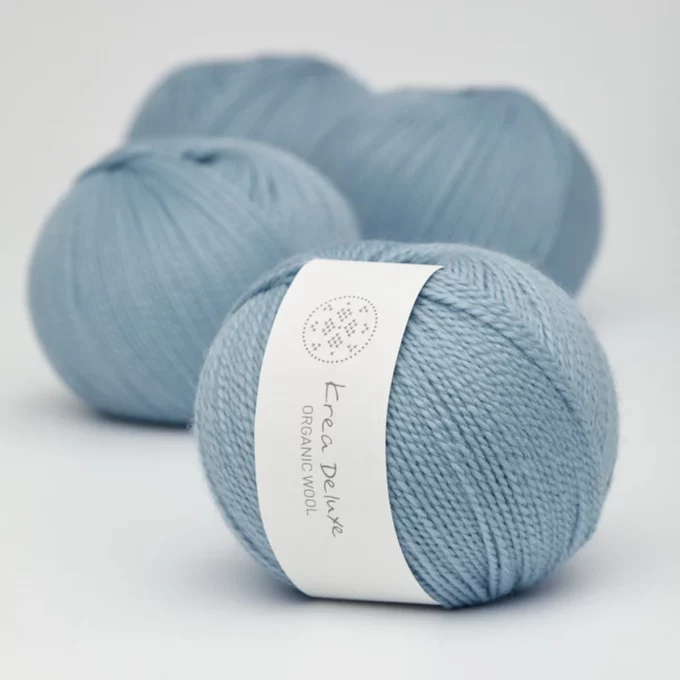 Krea Deluxe Organic Wool 1 - 22 Lys blå