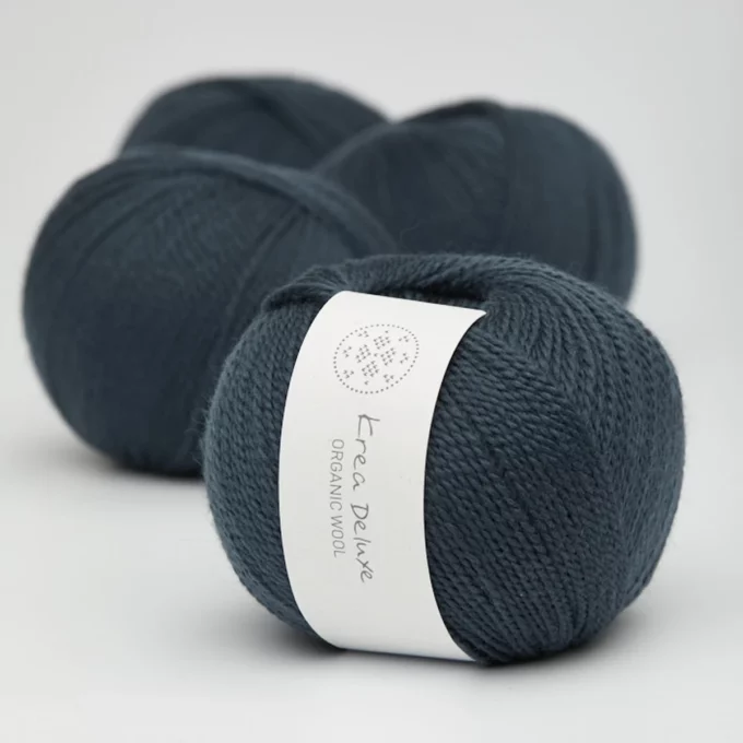 Krea Deluxe Organic Wool 1 - 27 Marineblå