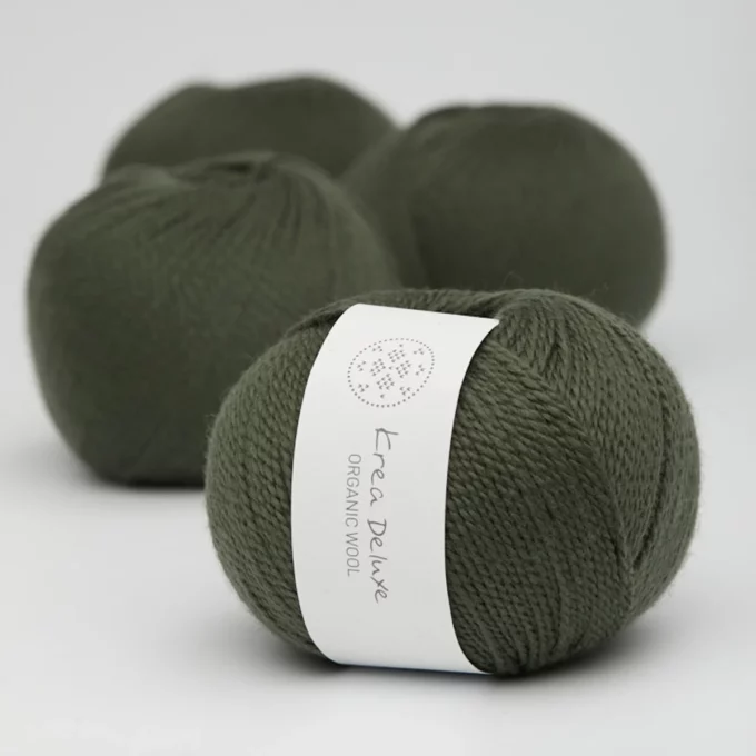 Krea Deluxe Organic Wool 1 - 36 Mørkegrøn