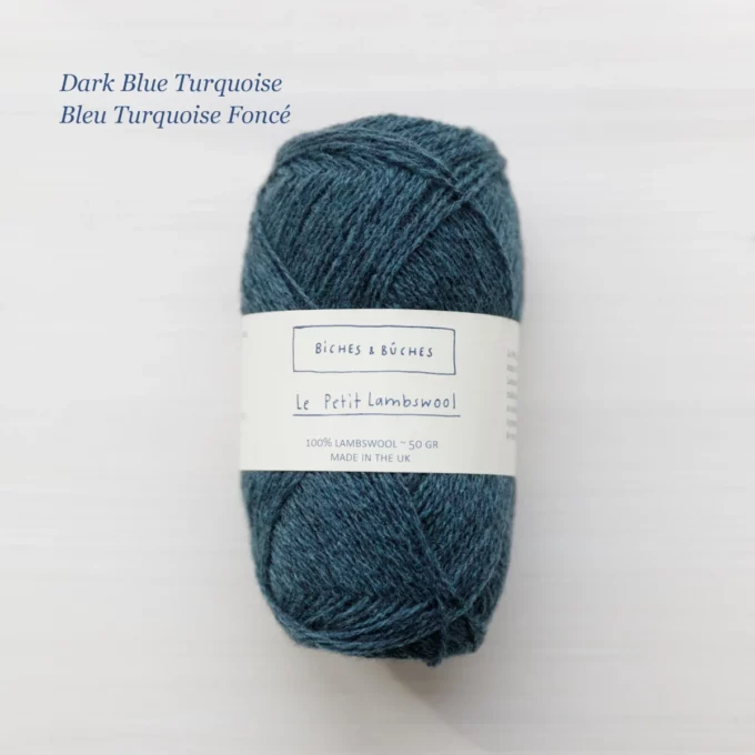 B&B Le Petit Lambwool Dark Blue Turquoise